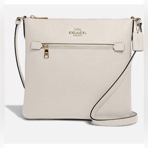 Coach C1556 Crossgrain Leather Rowan File Bag Crossbody
Handbag Chalk Off White